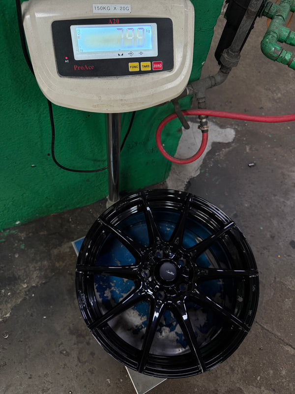 New 17x8 ET40 Advanti Storm S1 Rim (4 wheel) Black 5x114.3