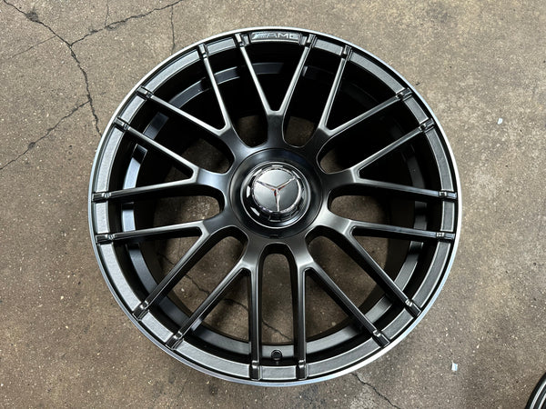 New 20x8.5 ET38 20x9.5 ET45 AMG Design (4 wheel) 5x112 Matt Black