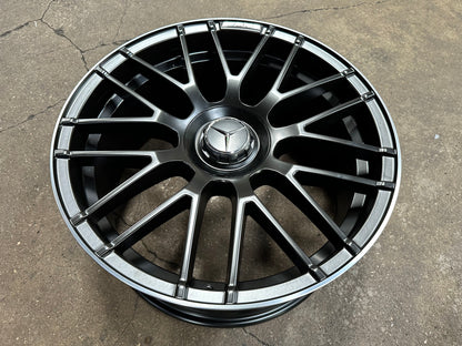 New 20x8.5 ET38 20x9.5 ET45 AMG Design (4 wheel) 5x112 Matt Black