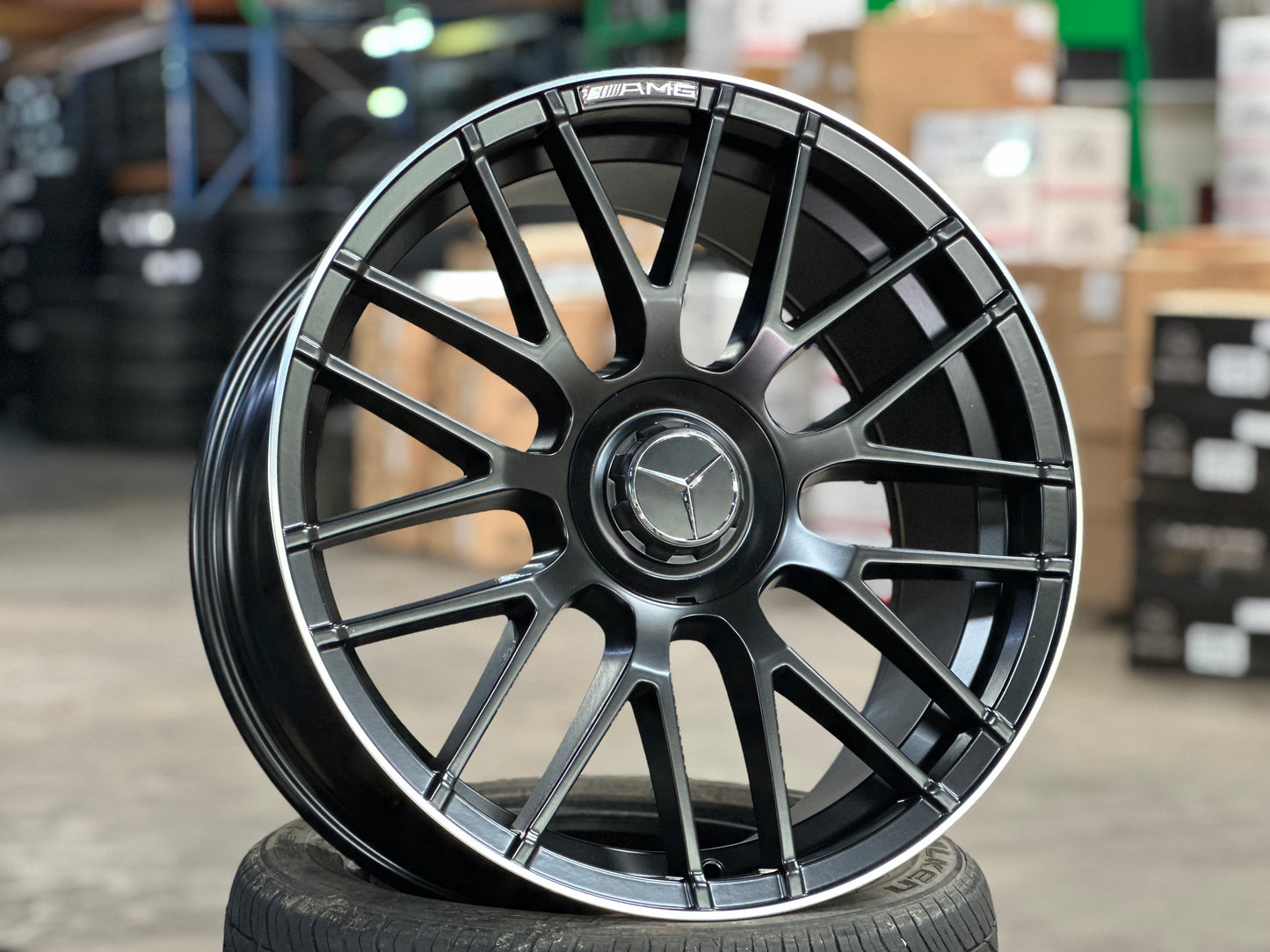 [Bundle] 20x8.5 ET38 AMG Design (2 wheel) 5x112 Matt Black