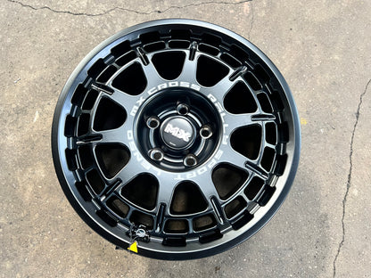 New 16X8 ET35 Lenso Ebola Rim (4 wheel) Matt Black 5X114.3