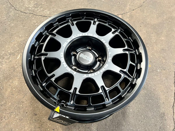 New 16X8 ET35 Lenso Ebola Rim (4 wheel) Matt Black 5X114.3