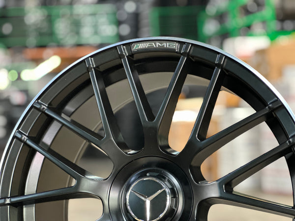 New 20x8.5 ET38 20x9.5 ET45 AMG Design (4 wheel) 5x112 Matt Black