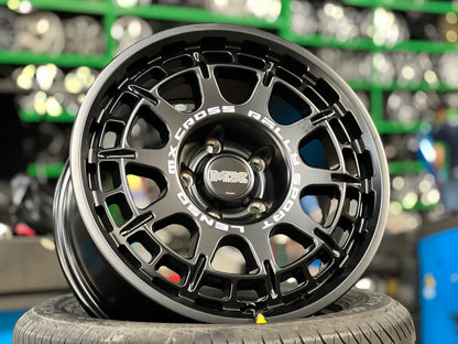 New 16X8 ET35 Lenso Ebola Rim (4 wheel) Matt Black 5X114.3