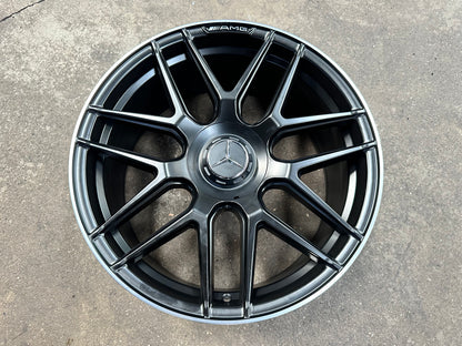 New 20x8.5 ET38 20x9.5 ET43 Mercedes AMG Design (4 wheel) 5x112 Matt Black