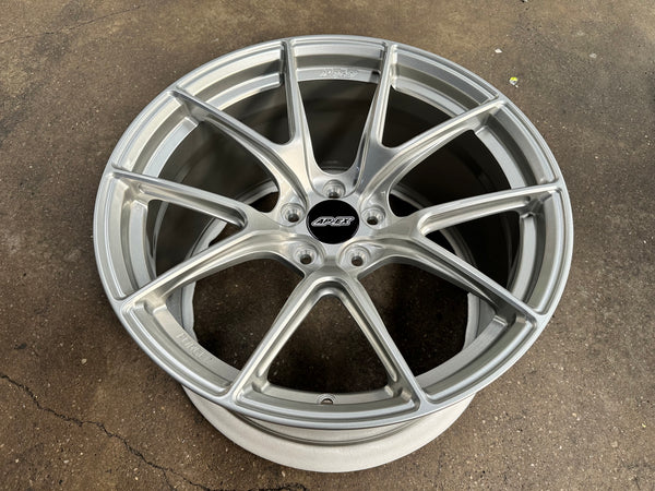 New 19x9.5 ET25 19x10.5 ET35 Overdrive APEX VS-5RE Supra Forged Rim (4 wheels) Silver 5x112