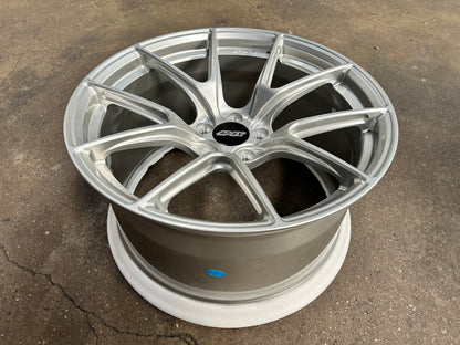 New 19x9.5 ET25 19x10.5 ET35 Overdrive APEX VS-5RE Supra Forged Rim (4 wheels) Silver 5x112