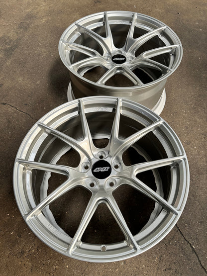 New 19x9.5 ET25 19x10.5 ET35 Overdrive APEX VS-5RE Supra Forged Rim (4 wheels) Silver 5x112