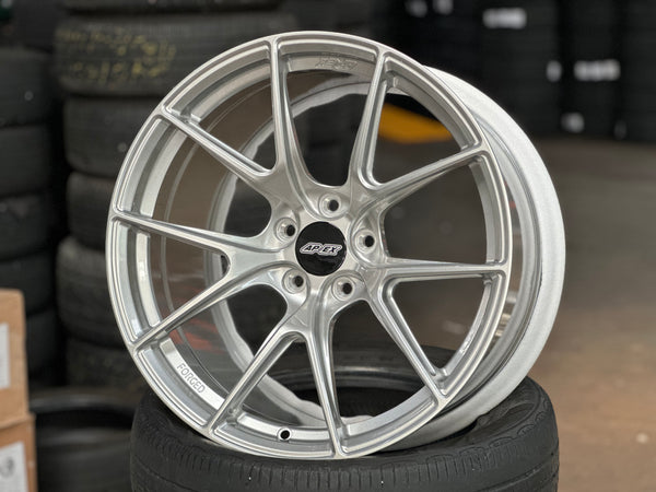 New 19x9.5 ET25 19x10.5 ET35 Overdrive APEX VS-5RE Supra Forged Rim (4 wheels) Silver 5x112