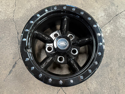 New 16x8 ET-15 Land Rover Defender Spectre Rim (5 wheel) Gloss Black 5x165 (5 pcs + 20 pcs NUTS)
