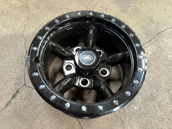 New 16x8 ET-15 Land Rover Defender Spectre Rim (5 wheel) Gloss Black 5x165 (5 pcs + 20 pcs NUTS)