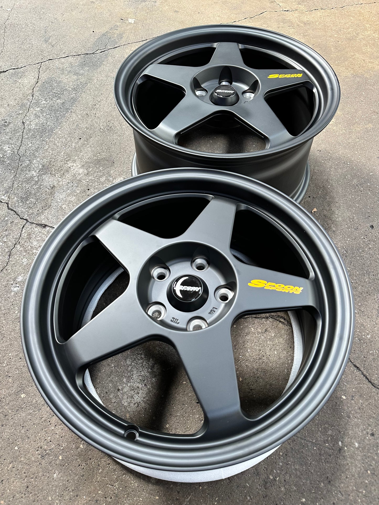 New 17 Overdrive Spoon Honda S2000 Forged (4 wheel) Matte Black 5X114.3