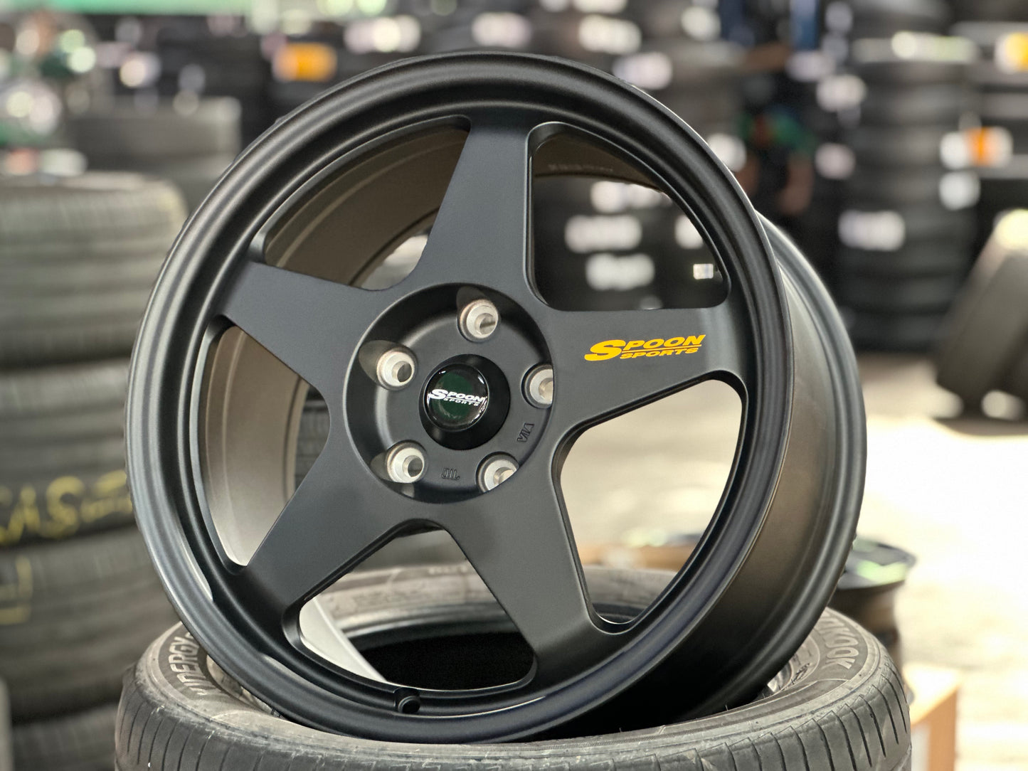 New 17 Overdrive Spoon Honda S2000 Forged (4 wheel) Matte Black 5X114.3