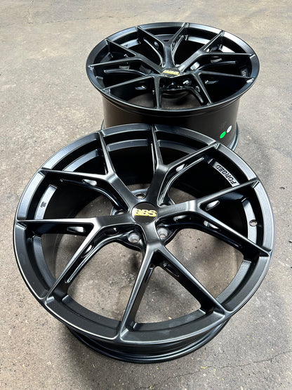 New 20x8.5 ET33 20x10 ET40 BBS FIR Design (4 wheel) 5x114.3 Matt Black