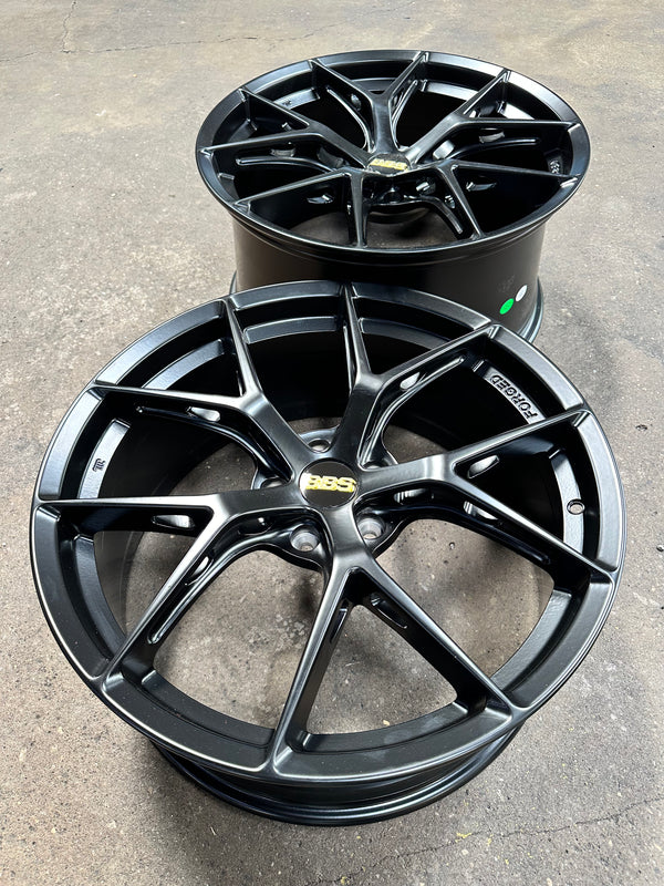 New 20x8.5 ET33 20x10 ET40 BBS FIR Design (4 wheel) 5x114.3 Matt Black