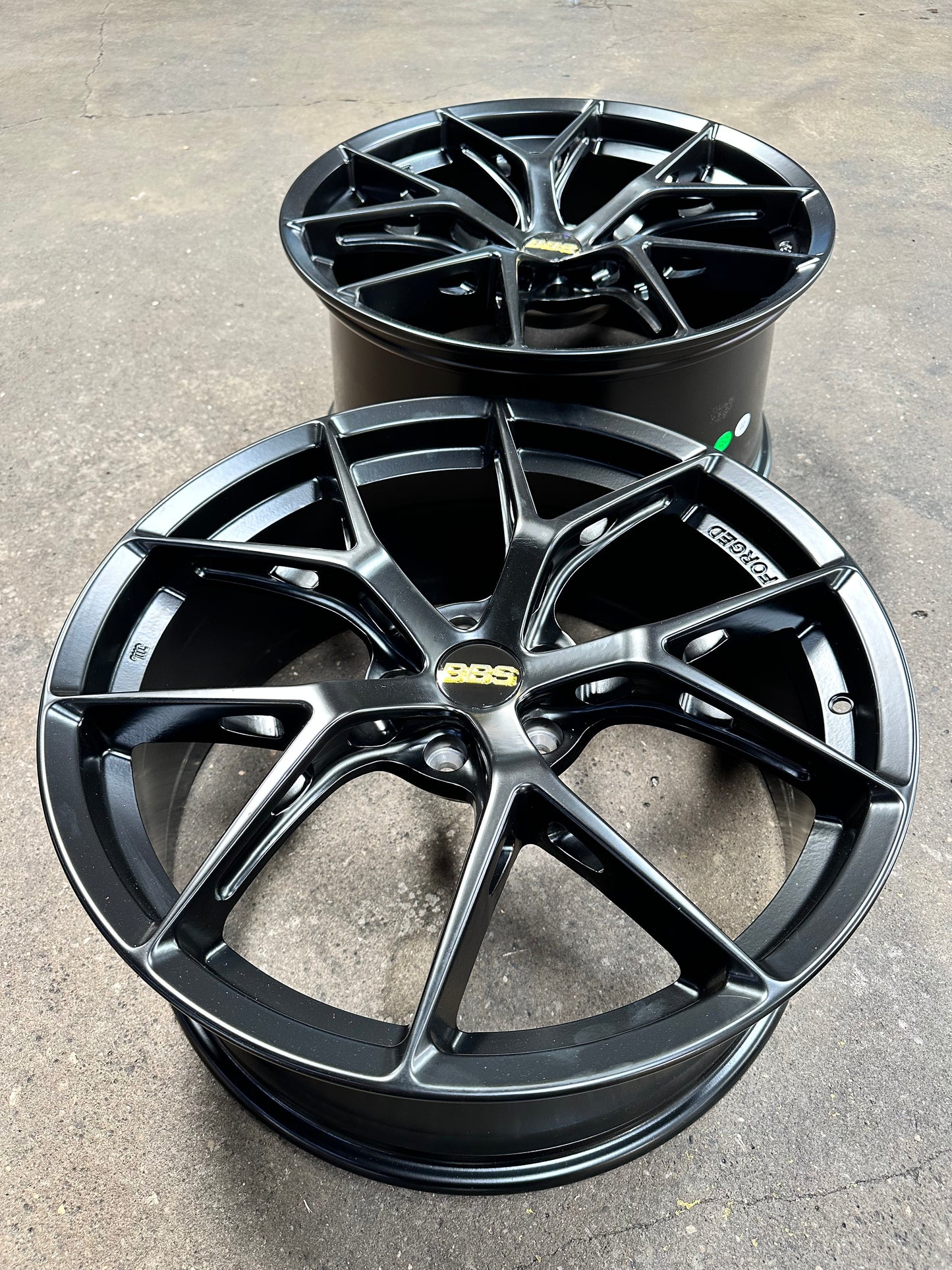 New 20x8.5 ET33 20x10 ET40 BBS FIR Design (4 wheel) 5x114.3 Matt Black
