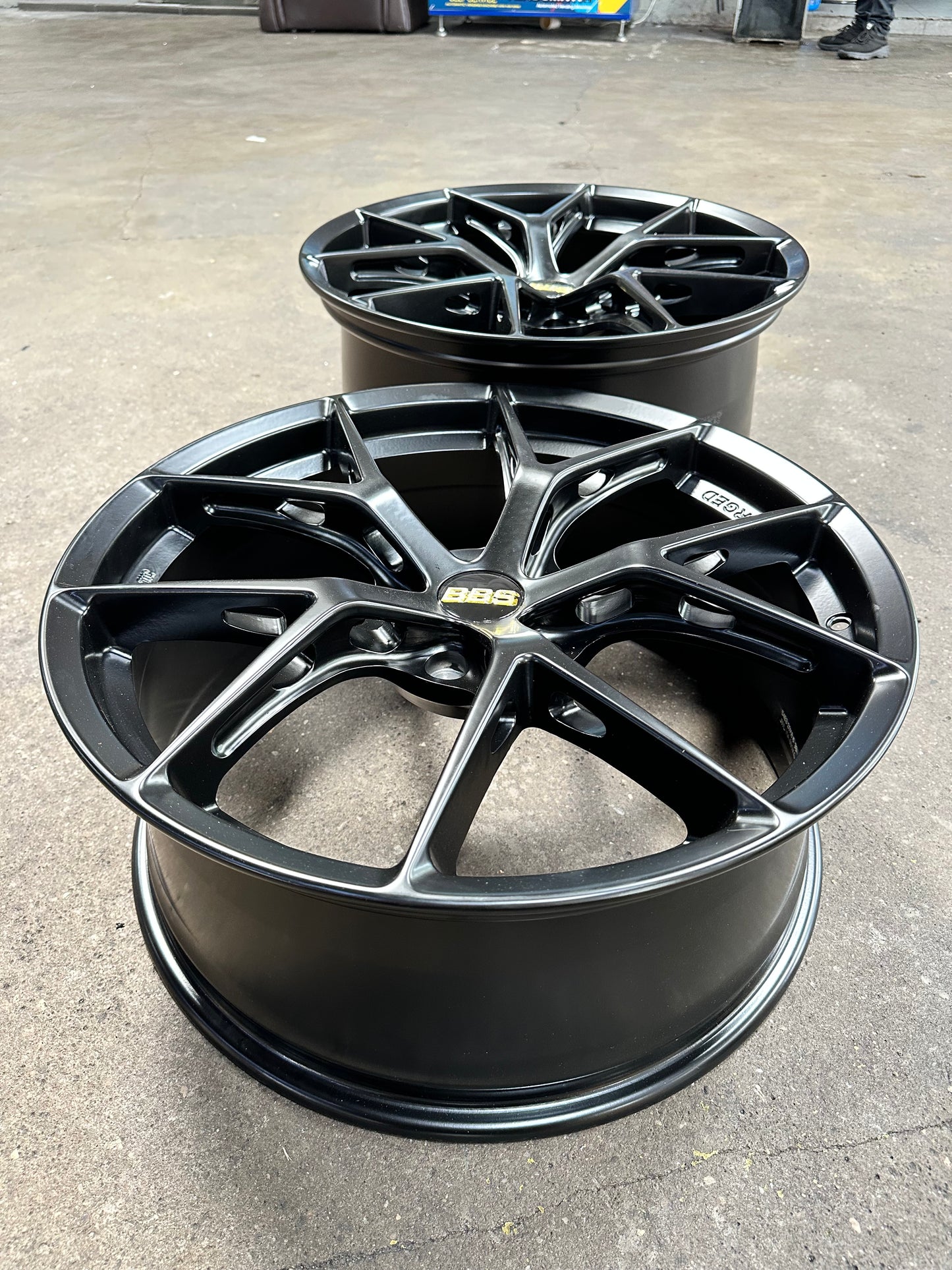 New 20x8.5 ET33 20x10 ET40 BBS FIR Design (4 wheel) 5x114.3 Matt Black