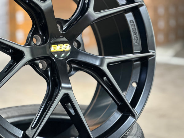 New 20x8.5 ET33 20x10 ET40 BBS FIR Design (4 wheel) 5x114.3 Matt Black