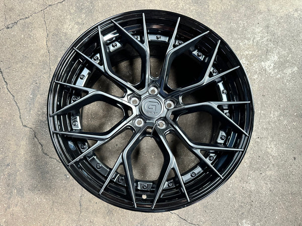 New 20x8.5 ET30 20x10 ET40 G Forged GF09 (4 wheel) 5x112 Matt Black