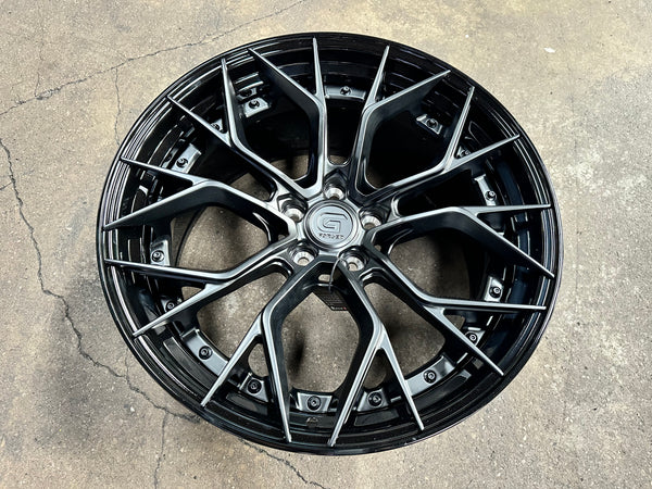 New 20x8.5 ET30 20x10 ET40 G Forged GF09 (4 wheel) 5x112 Matt Black