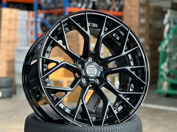 New 20x8.5 ET30 20x10 ET40 G Forged GF09 (4 wheel) 5x112 Matt Black