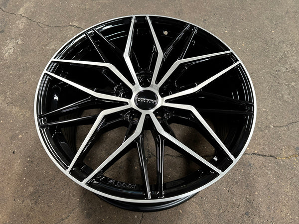 New 20x8.5 ET30 20x10 ET38 Varro VD40X (4 wheel) 5x112 Gloss Black