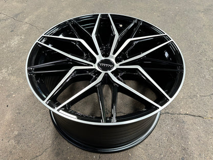 New 20x8.5 ET30 20x10 ET38 Varro VD40X (4 wheel) 5x112 Gloss Black