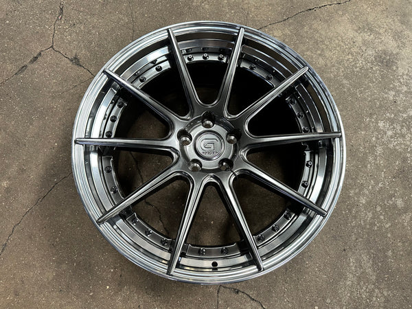 New 20x8.5 ET30 20x10 ET40 G Forged GF02 (4 wheel) 5x112 Hyper Dark