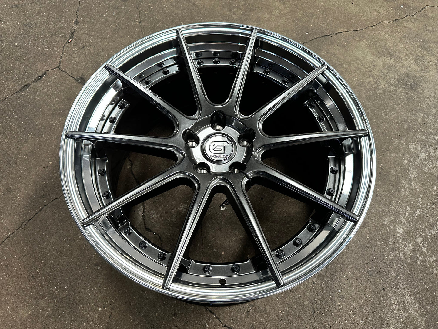 New 20x8.5 ET30 20x10 ET40 G Forged GF02 (4 wheel) 5x112 Hyper Dark