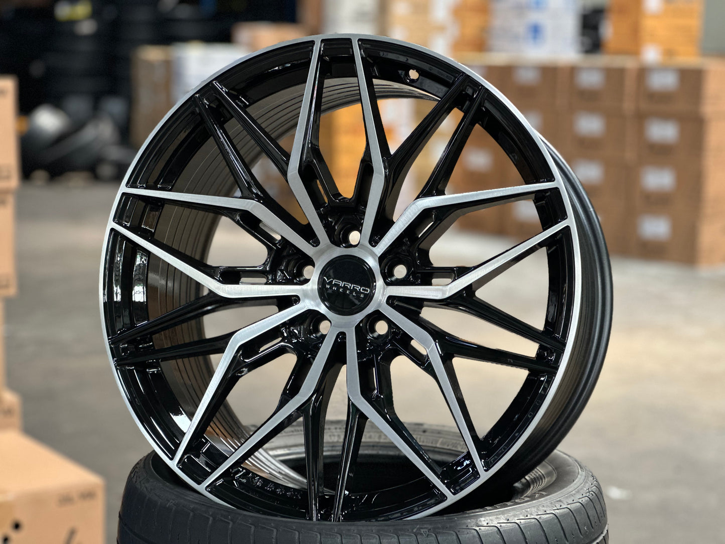 New 20x8.5 ET30 20x10 ET38 Varro VD40X (4 wheel) 5x112 Gloss Black