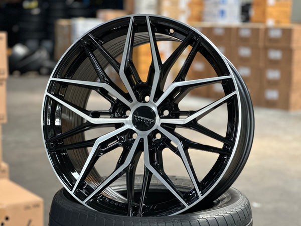 New 20x8.5 ET30 20x10 ET38 Varro VD40X (4 wheel) 5x112 Gloss Black