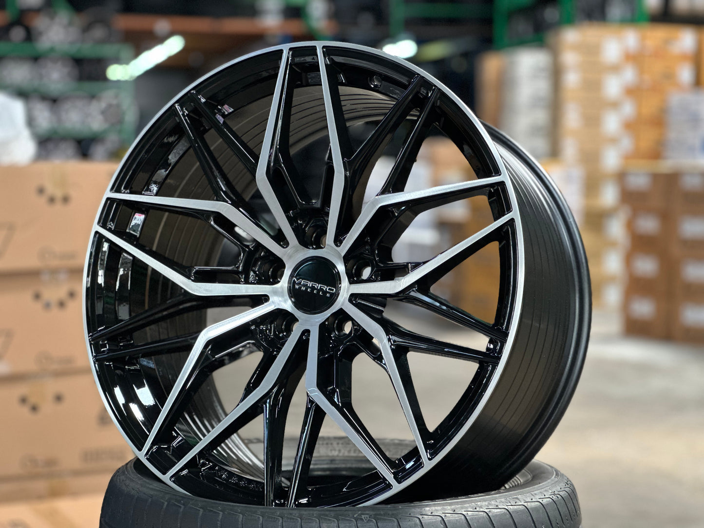 New 20x8.5 ET30 20x10 ET38 Varro VD40X (4 wheel) 5x112 Gloss Black