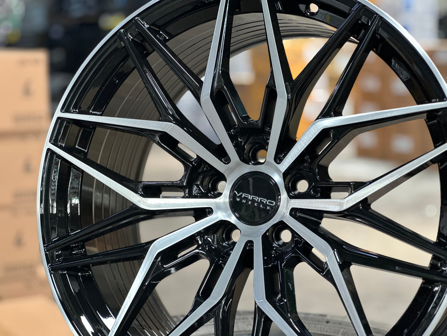 New 20x8.5 ET30 20x10 ET38 Varro VD40X (4 wheel) 5x112 Gloss Black