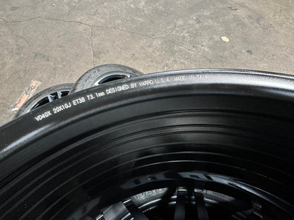 New 20x8.5 ET30 20x10 ET38 Varro VD40X (4 wheel) 5x112 Gloss Black