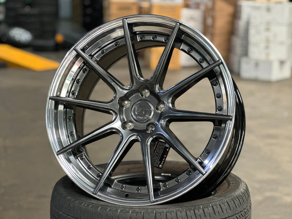 New 20x8.5 ET30 20x10 ET40 G Forged GF02 (4 wheel) 5x112 Hyper Dark