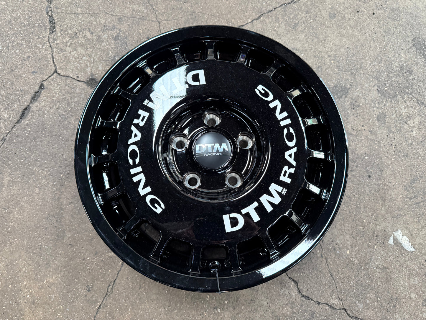 New 15X7 ET38 Lenso DTM Rim (4 wheel) Black 5X114.3