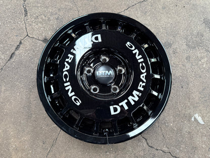 New 15X7 ET38 Lenso DTM Rim (4 wheel) Black 5X114.3