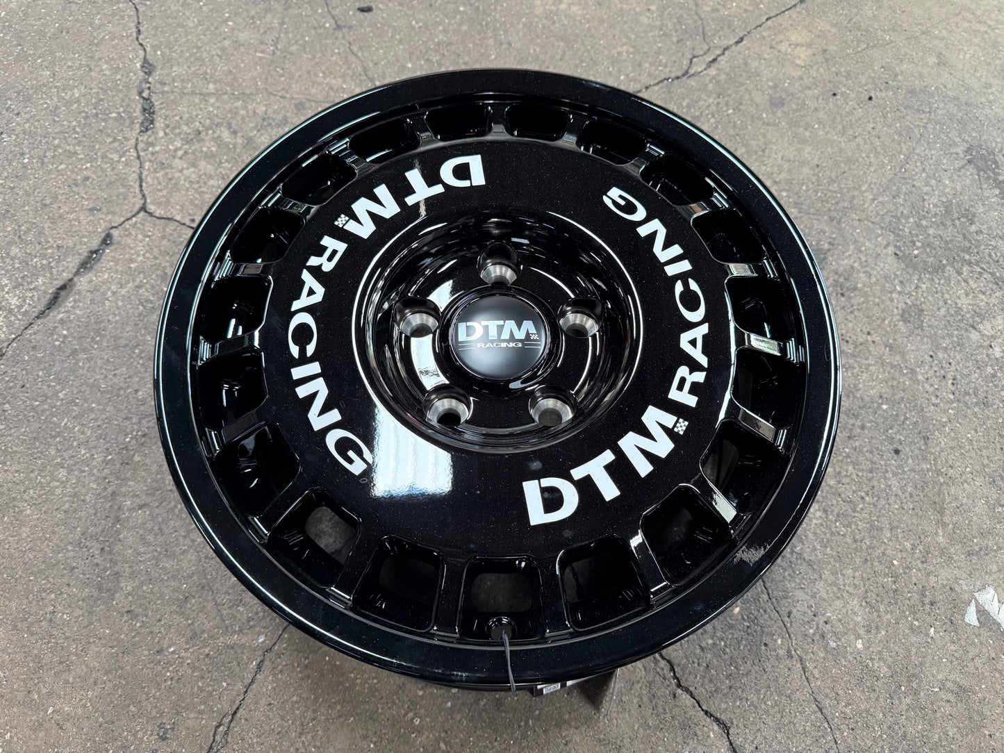 New 15X7 ET38 Lenso DTM Rim (4 wheel) Black 5X114.3