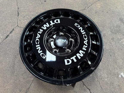 New 15X7 ET38 Lenso DTM Rim (4 wheel) Black 5X114.3