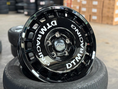 New 15X7 ET38 Lenso DTM Rim (4 wheel) Black 5X114.3