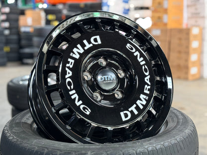 New 15X7 ET38 Lenso DTM Rim (4 wheel) Black 5X114.3