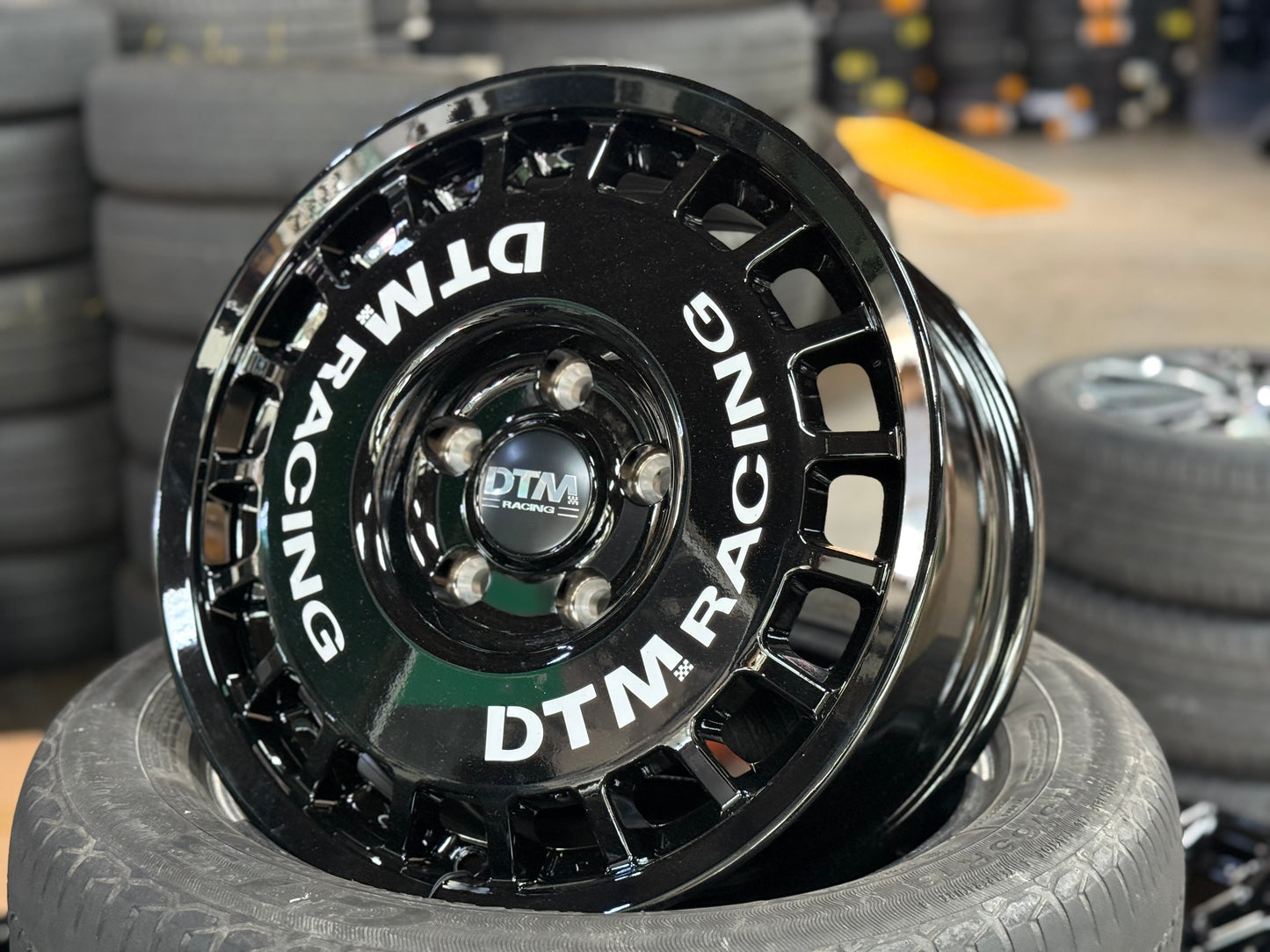 New 15X7 ET38 Lenso DTM Rim (4 wheel) Black 5X114.3
