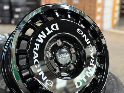 New 15X7 ET38 Lenso DTM Rim (4 wheel) Black 5X114.3