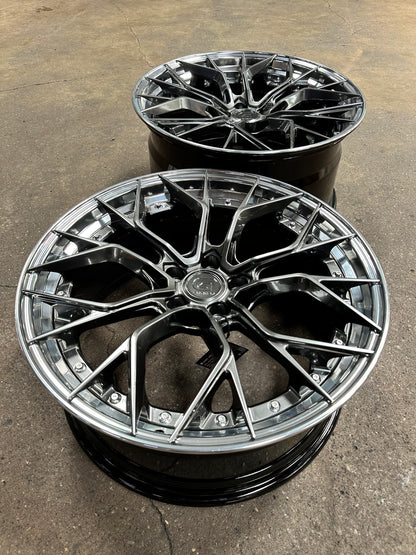 New 20x8.5 ET30 20x10 ET40 G Forged GF09 (4 wheel) 5x114.3 Hyper Dark
