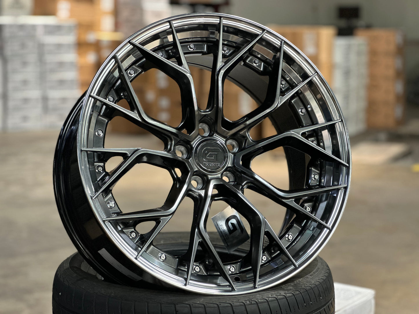 [Bundle] 20x10 ET40 G Forged GF09 (2 wheel) 5x114.3 Hyper Dark