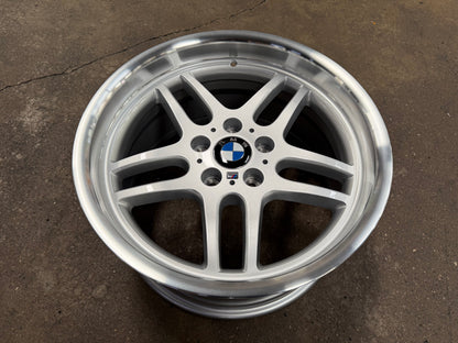 New 18x8 ET18 18x9.5 ET25 BMW M-Parallel (4 wheels) Silver 5X120