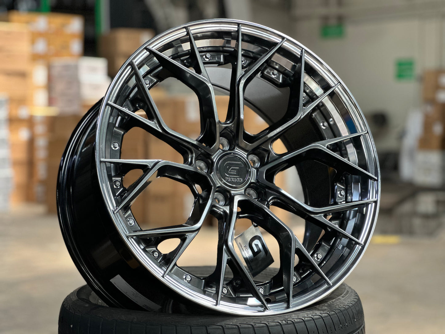 New 20x8.5 ET30 20x10 ET40 G Forged GF09 (4 wheel) 5x114.3 Hyper Dark