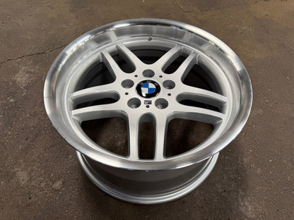 New 18x8 ET18 18x9.5 ET25 BMW M-Parallel (4 wheels) Silver 5X120