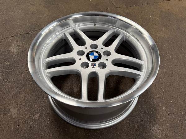 New 18x8 ET18 18x9.5 ET25 BMW M-Parallel (4 wheels) Silver 5X120