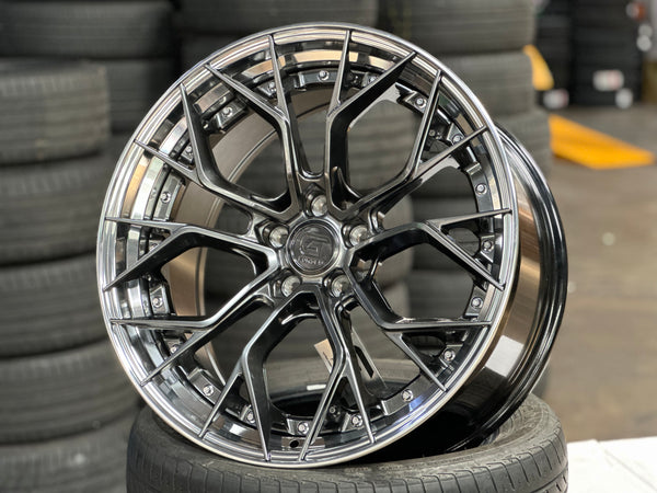 New 20x8.5 ET30 20x10 ET40 G Forged GF09 (4 wheel) 5x114.3 Hyper Dark